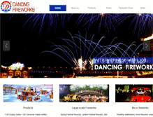 Tablet Screenshot of dancingfireworks.com